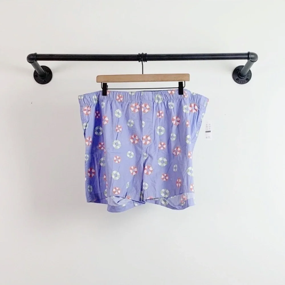 NWT J. Crew Men’s Printed Boxers In Purple Life Preserver Print